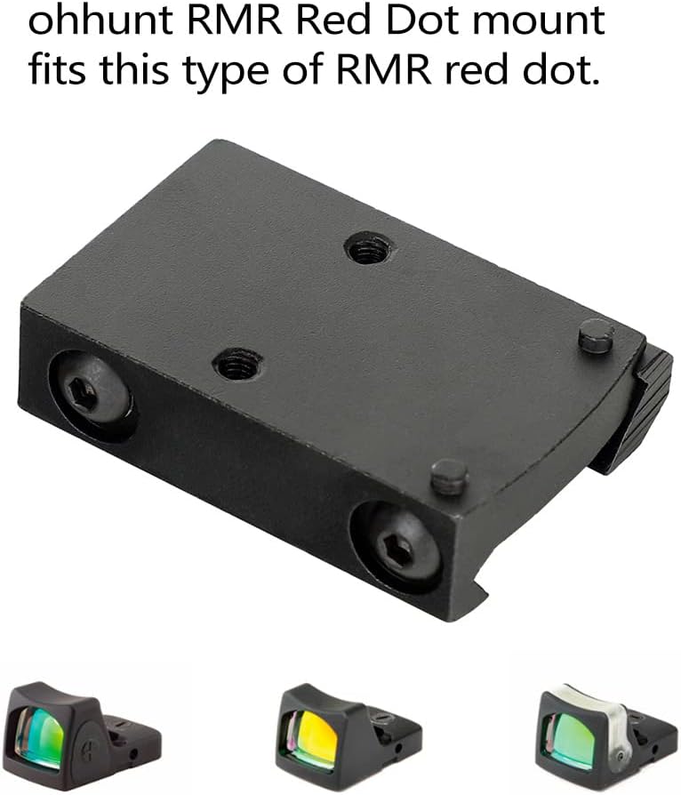 ohhunt Ruggedized Miniature Red Dot Reflex Low Picatinny Mount for RMR and SRO - Image 4
